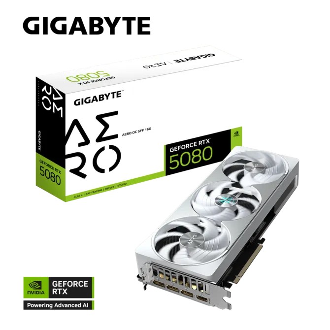 GIGABYTE GeForce RTX™ 5080 AERO OC SFF 16G