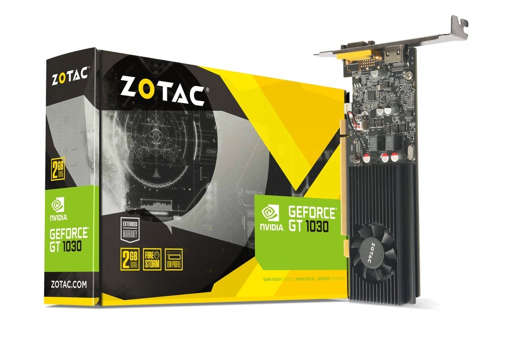 ZOTAC, NVIDIA ZOTAC GeForce® GT 1030 2GB GDDR5 HDMI/VGA Low Profile