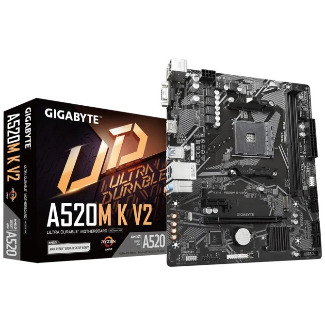 GIGABYTE A520M K V2 (Rev. 1.1) FOR AMD CHIPSET