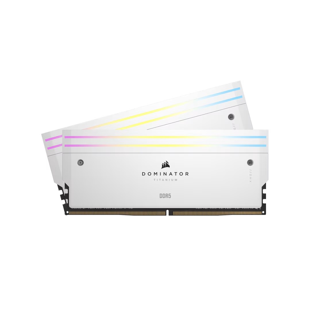 CORSAIR DOMINATOR® TITANIUM RGB 64GB (2x32GB) DDR5 DRAM 6000MT/s CL30 AMD EXPO & Intel XMP Memory Kit — White