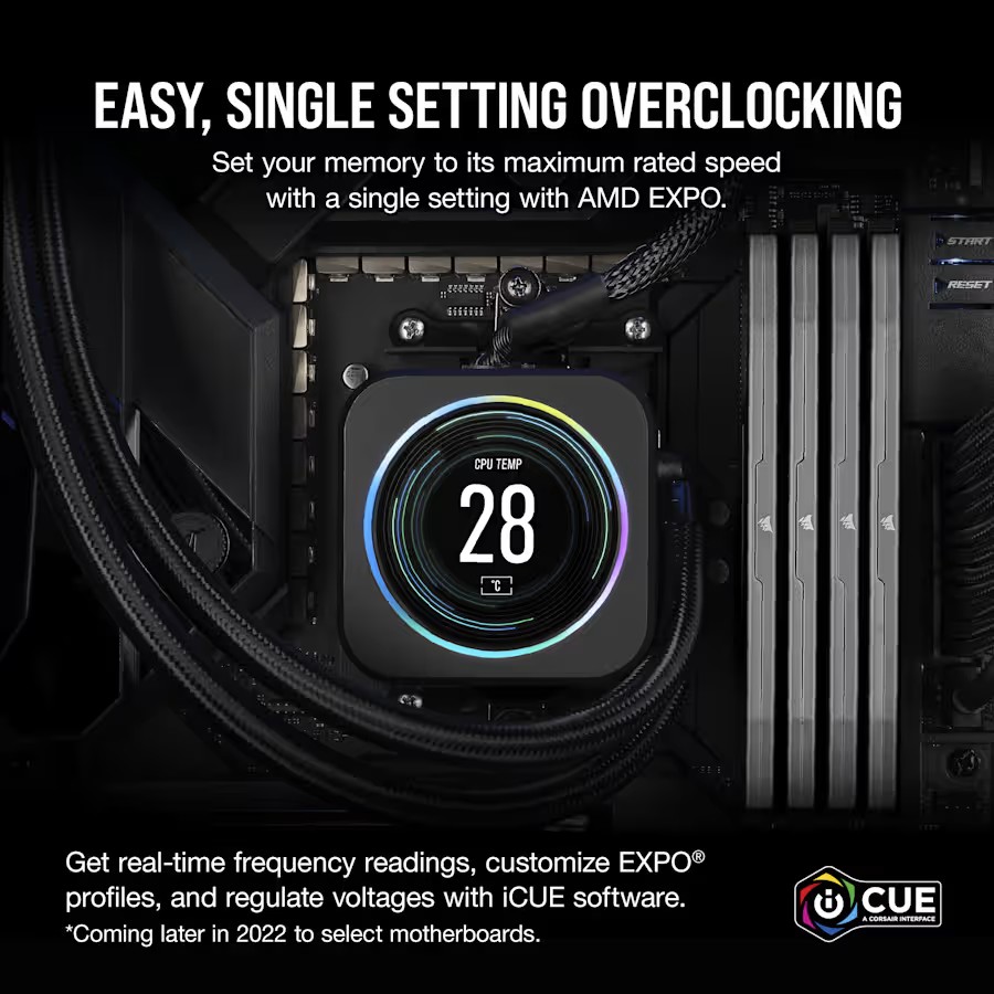 VENGEANCE® 96GB (2x48GB) DDR5 DRAM 6000MT/s CL30 AMD EXPO & Intel XMP Memory Kit - gallery image